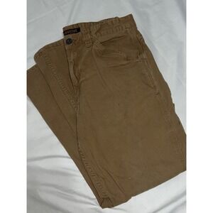Ridgecut Toughwear Pants Mens 34x30 Brown Canvas Workwear Utility Carpenter Read